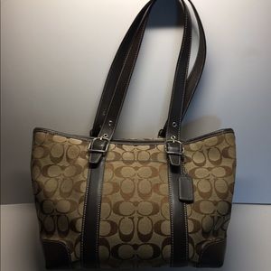 Coach signature satchel